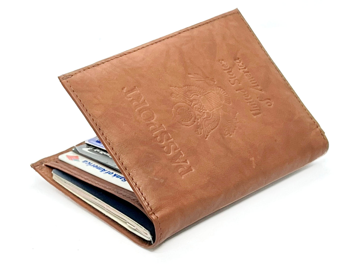Genuine Cowhide Leather Passport Cover Cover Travel Card Case Wallet Premium Quality