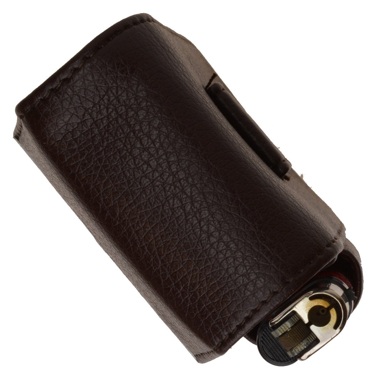 Genuine Leather Cigarette Hard Case Small Lighter Holder New