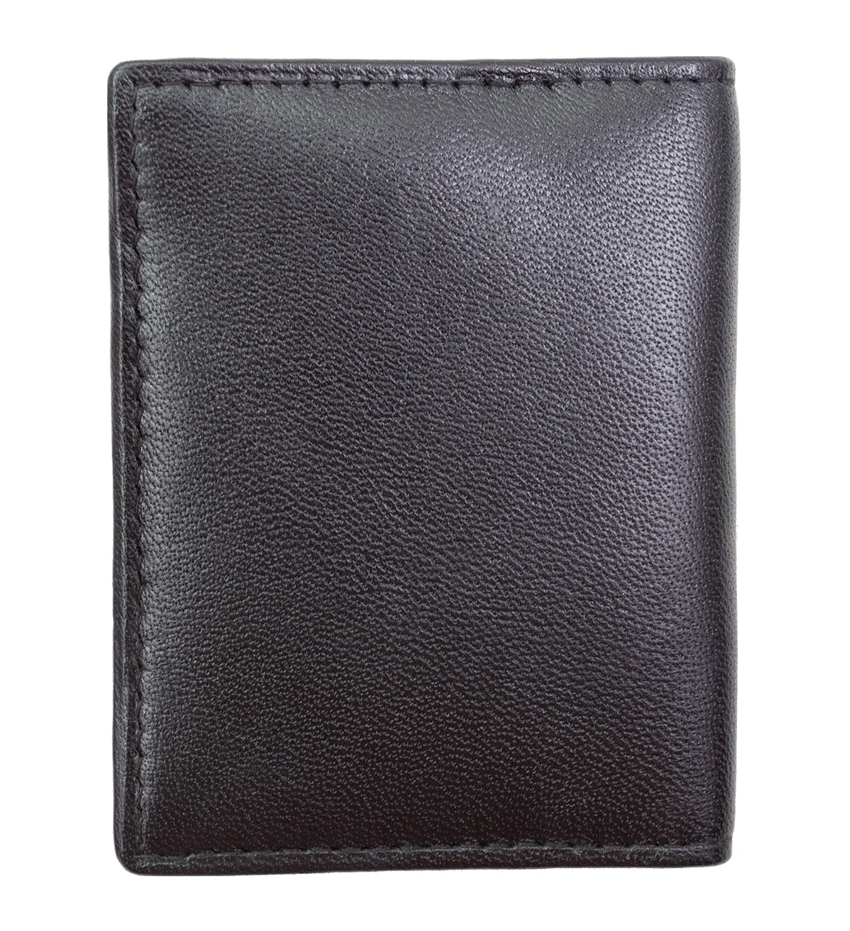 RFID Blocking Black Leather Wallet Pocket Business Card Organizer Clear Sleeve Insert ID Badge
