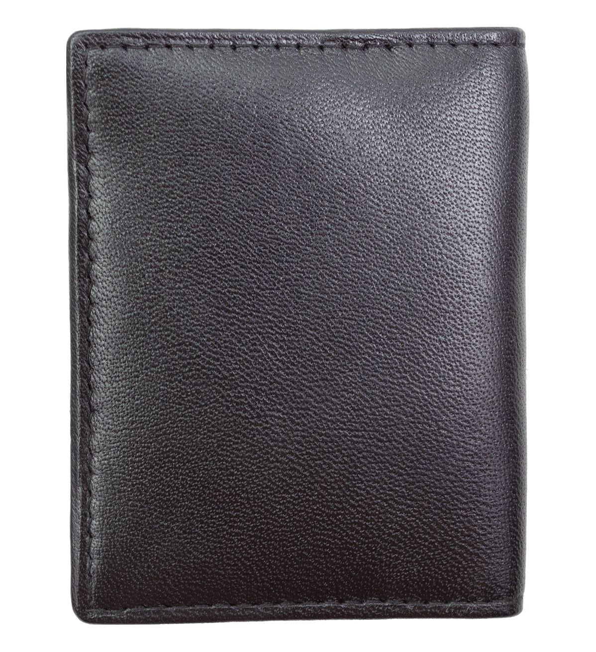 RFID Blocking Men's Genuine Leather ID 3 Card Bifold Card Holder Wallet