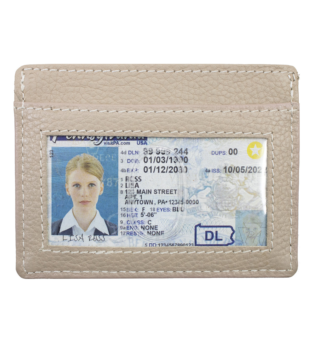 RFID Blocking Genuine Leather Slim Wallet 2 Credit Card Case Minimalist Front Pocket ID Holder