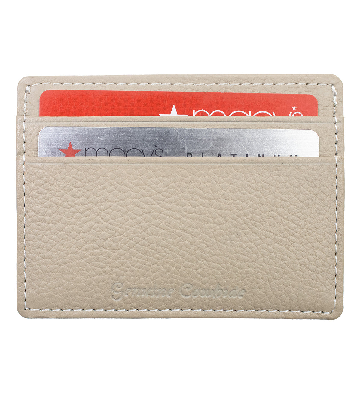 RFID Blocking Genuine Leather Slim Wallet 2 Credit Card Case Minimalist Front Pocket ID Holder