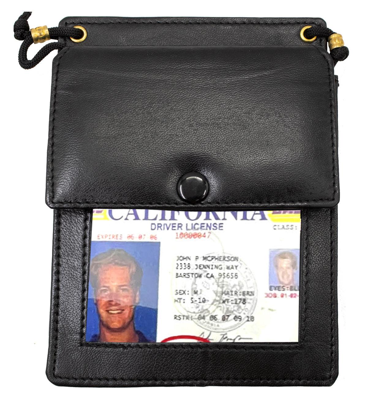 RFID Blocking Passport ID Credit Card Holder with Lanyard Card Organizer