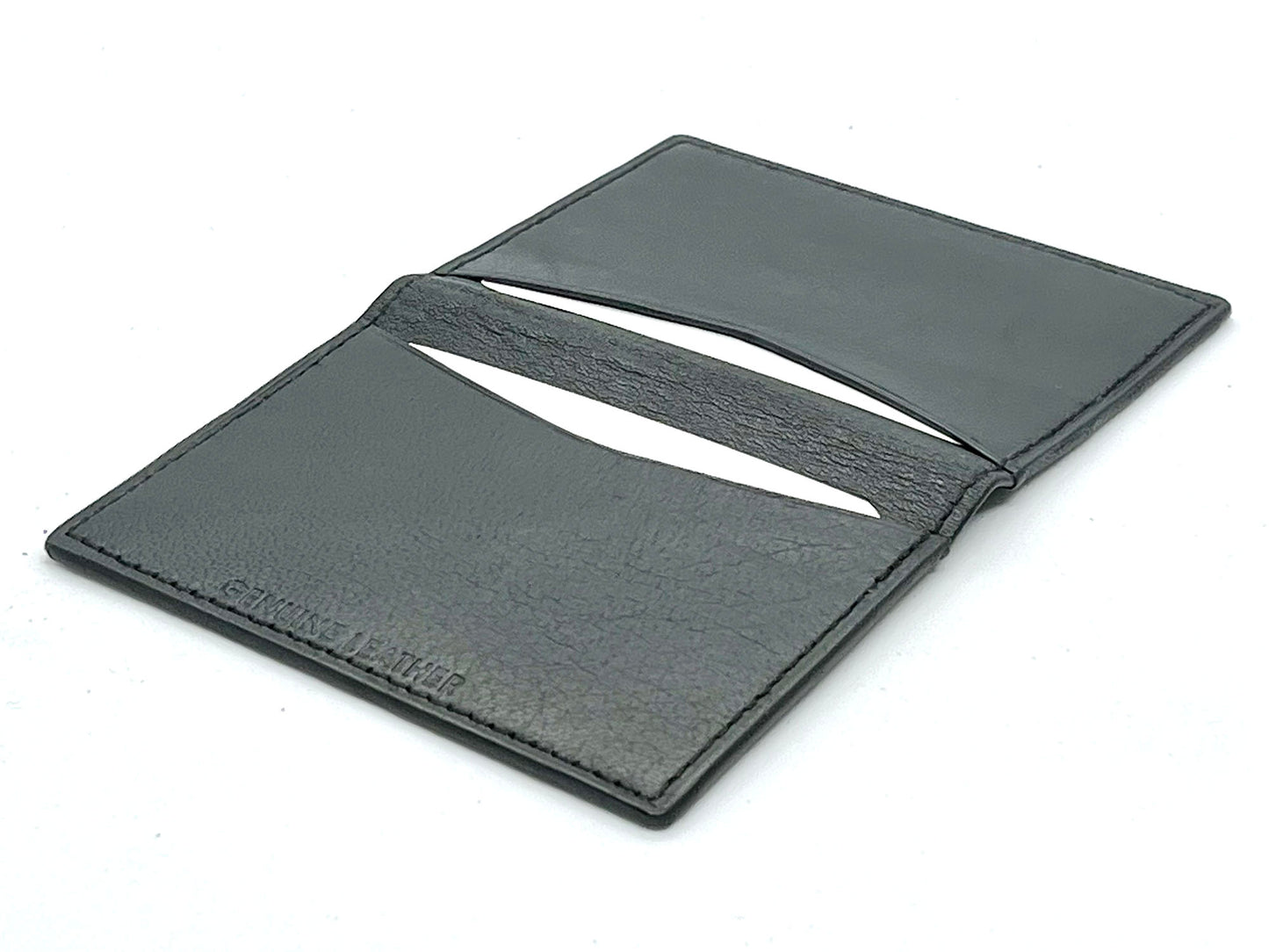 Genuine Leather Leather Credit Card Mini Wallet Bifold Driver's License Holder