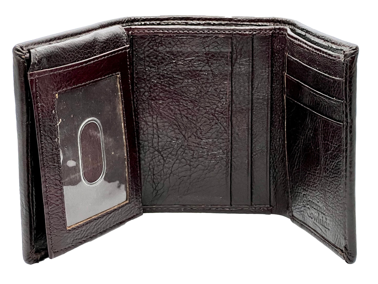 RFID Blocking  Premium Leather Credit Card, Business Card, ID Holder Trifold Wallet Flap Top