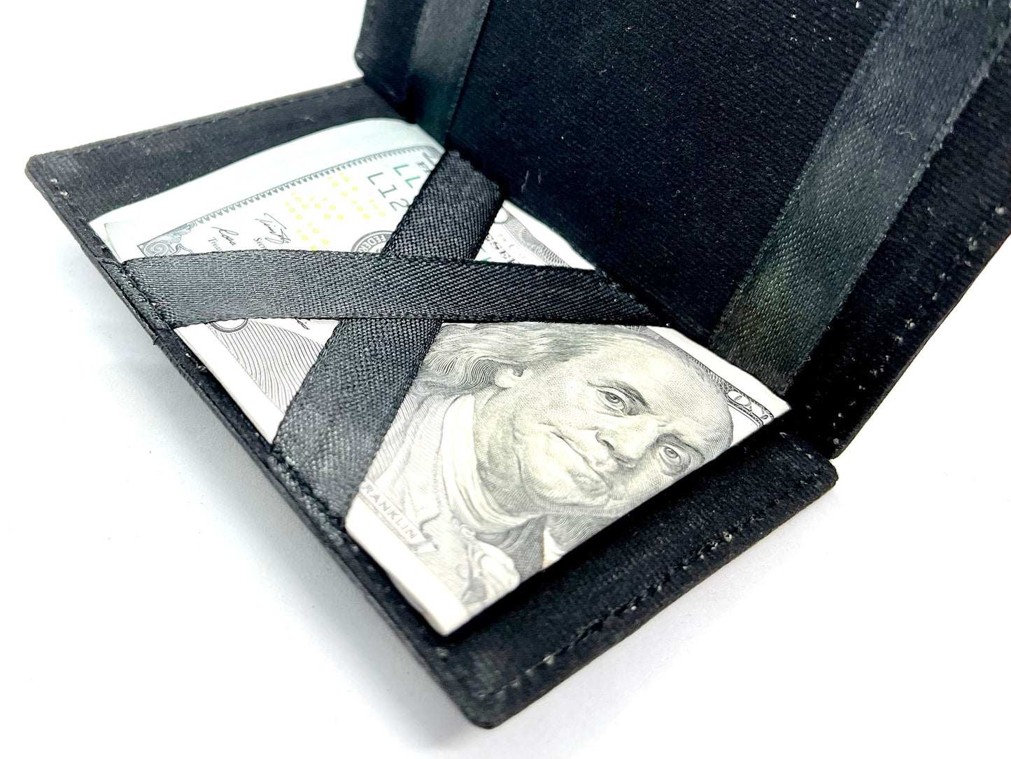 Genuine Leather Magic Wallet Slim Credit Card Bill fold Note Holder