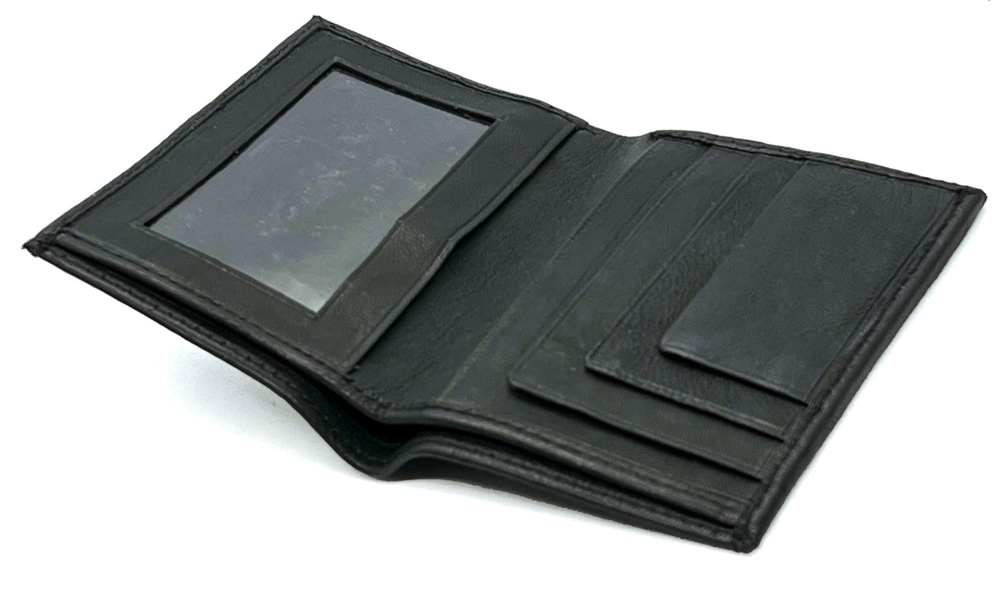 RFID Blocking Genuine Leather Men's Bifold Wallet Credit Card Billfold Holder