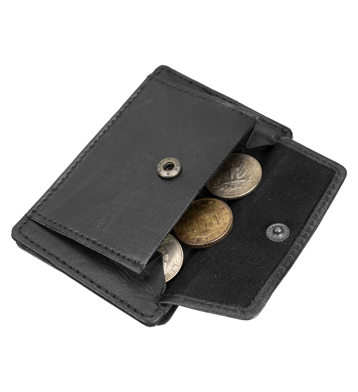 Genuine Leather Magic Wallet Slim Card Billfold Holder