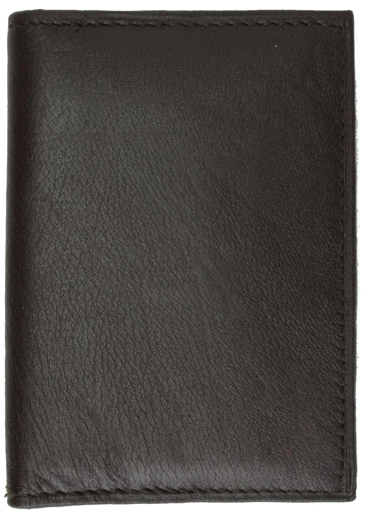 RFID Blocking Genuine Leather ID Window Credit Card Zip Thin Bifold Wallet