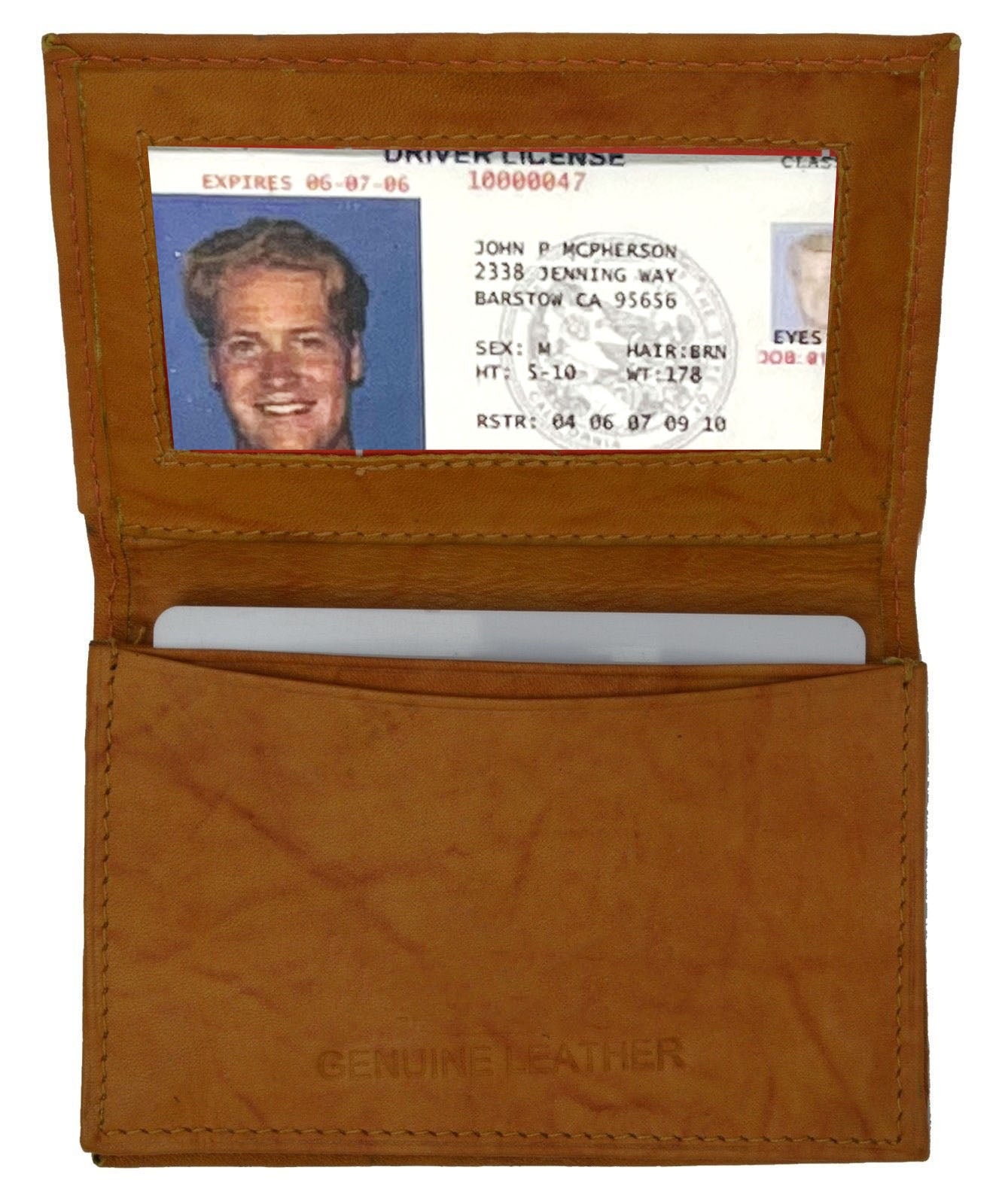 Genuine Leather Croc Print Men's Bifold Wallet Credit Card Holder Zip Around