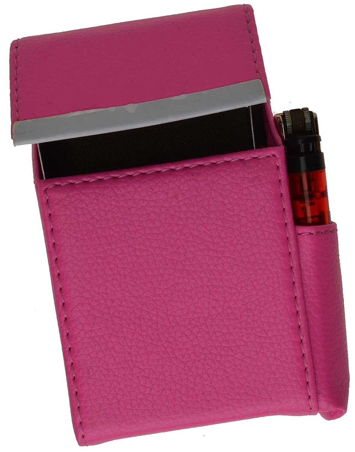 Genuine Leather Cigarette Hard Case Small Lighter Holder New