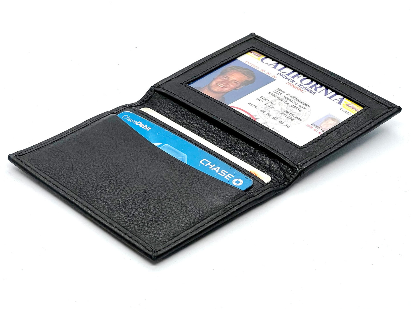 RFID Blocking Genuine Leather Men's Bifold Thin Mini Wallet Credit Card Case