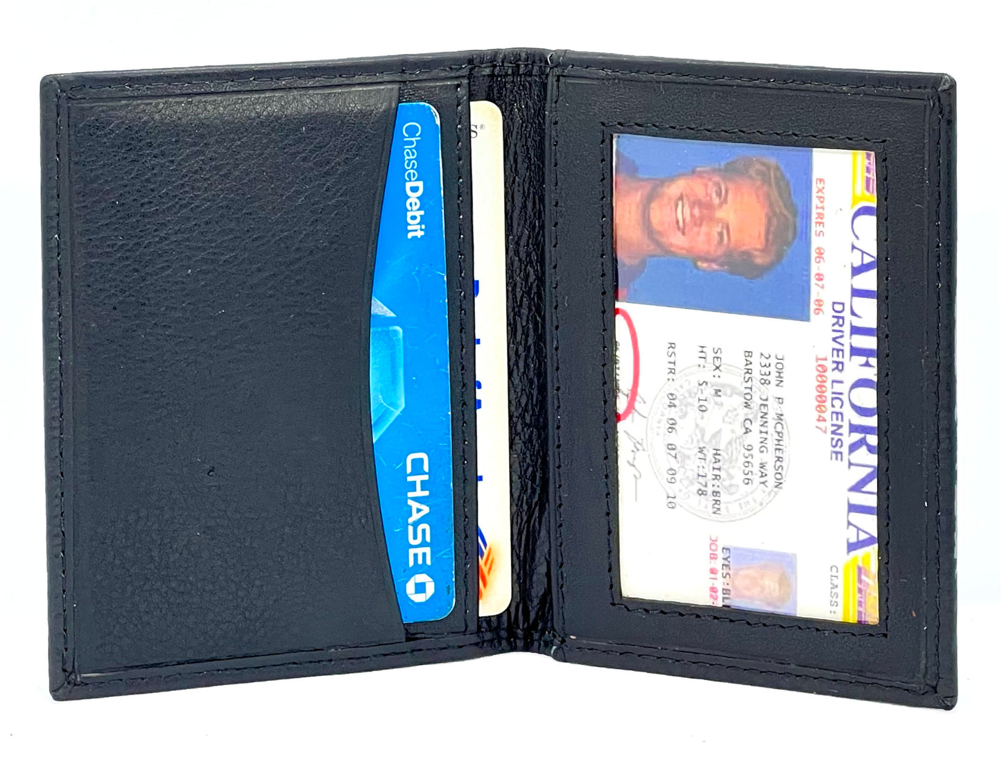 RFID Blocking Genuine Leather Men's Bifold Thin Mini Wallet Credit Card Case