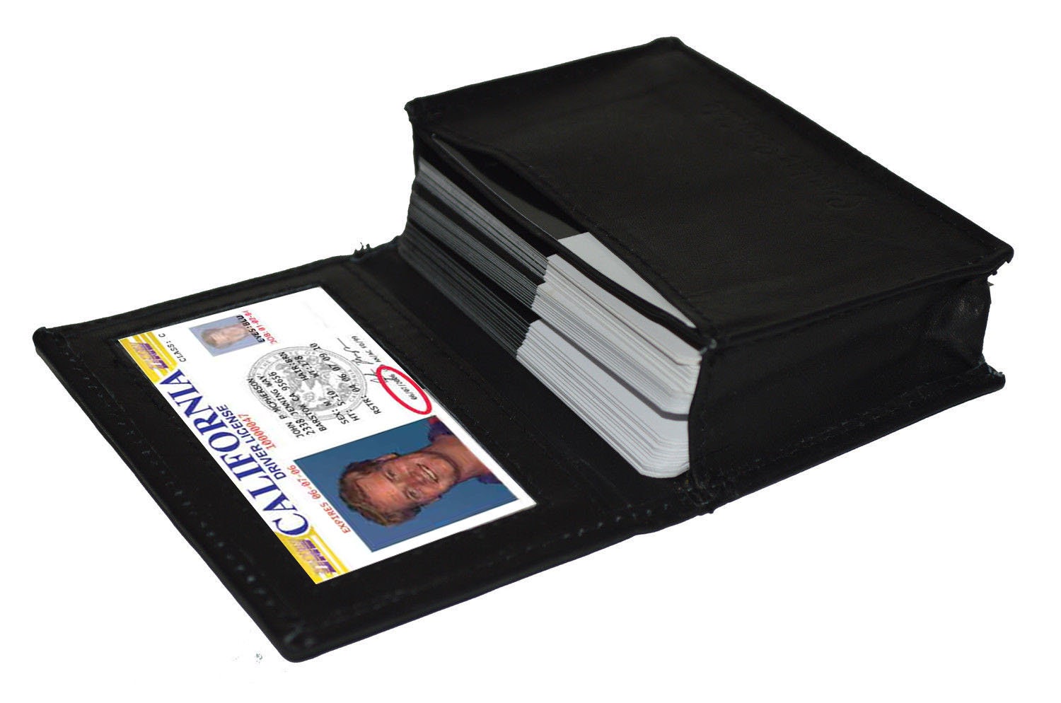 Men woman Money genuine leather Credit Card id Holder Wallet 18