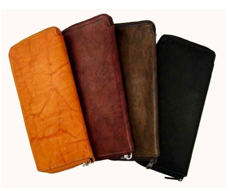 RFID Blocking Men's Genuine Leather Long Bifold Secretary Checkbook Wallet 19 ID Card Holder