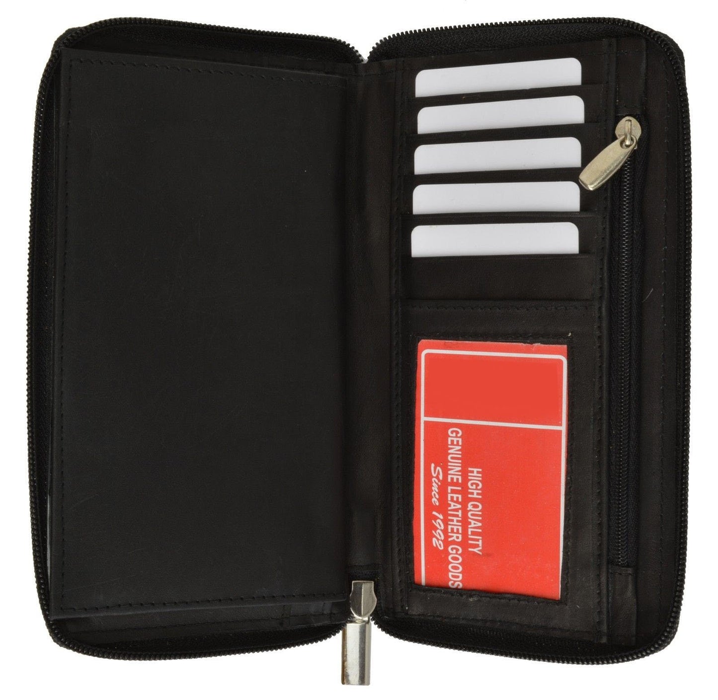 RFID Blocking Men's Genuine Leather Long Bifold Secretary Checkbook Wallet 19 ID Card Holder