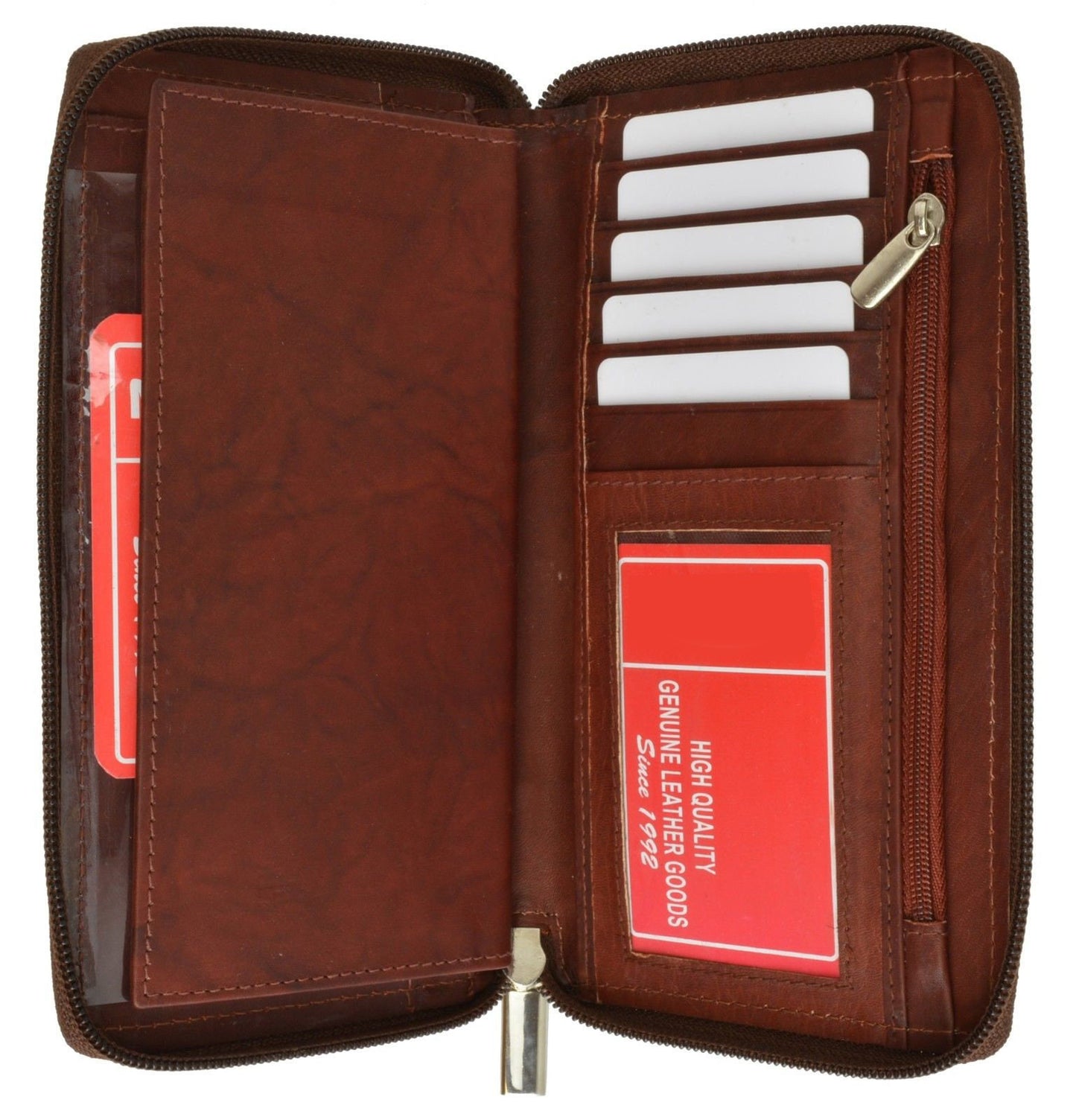 RFID Blocking Men's Genuine Leather Long Bifold Secretary Checkbook Wallet 19 ID Card Holder