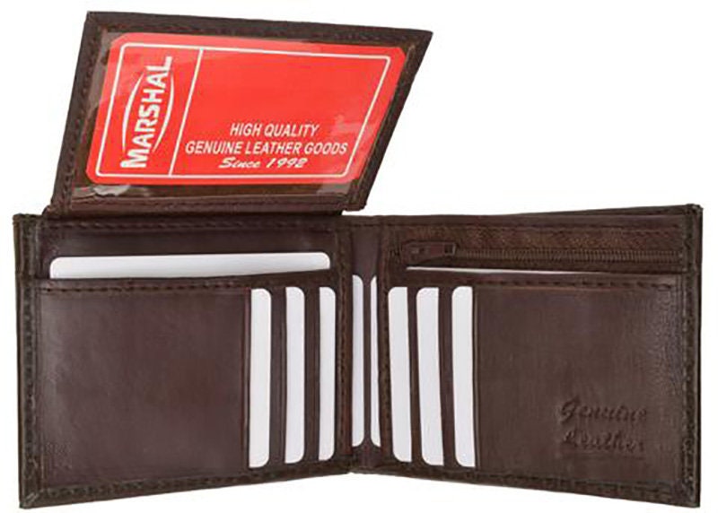 Men's Bifold Wallet with ID & Credit Card Flap