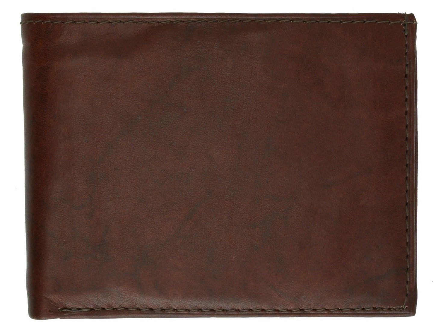Genuine Leather Men's Bifold Wallet Detachable Credit Card ID Center Flap Holder