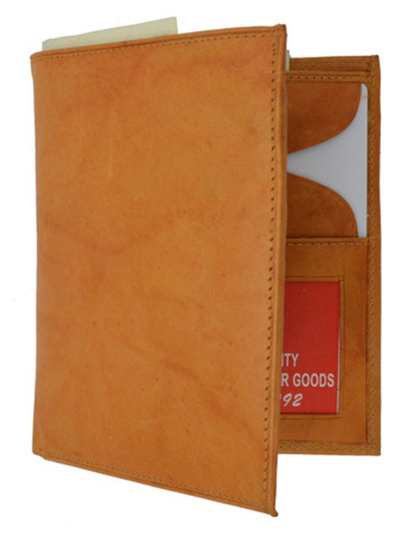 Genuine Leather Men's Hipster Bifold Wallet ID Card Holder