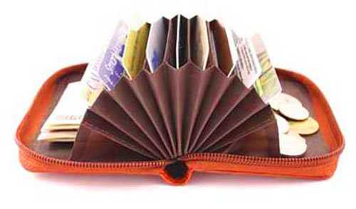 New Solid Genuine Leather Women's Wallet Accordion Style Credit Card Holder Zip Around Small