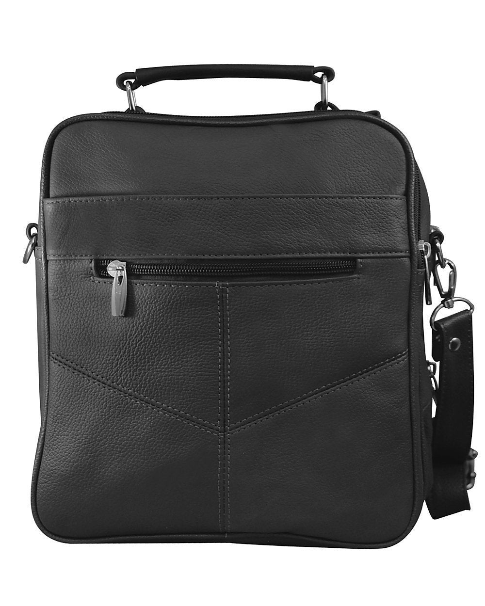Men's Leather Crossbody Messenger Shoulder Bag Briefcase Satchel Handbag Tablet Bottle Holder
