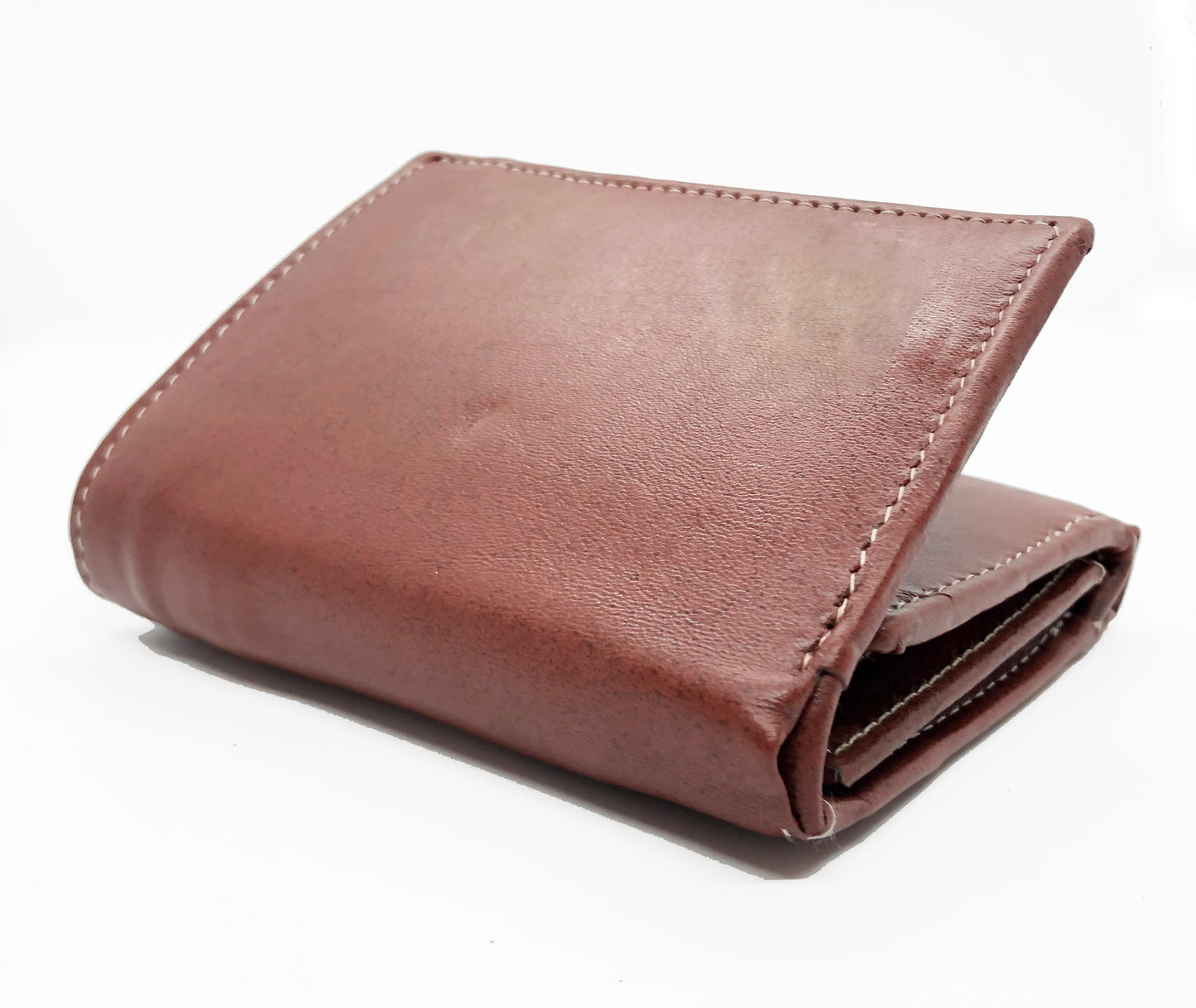 RFID Blocking Handcrafted Cowhide Genuine Leather Men's Trifold Premium Wallet