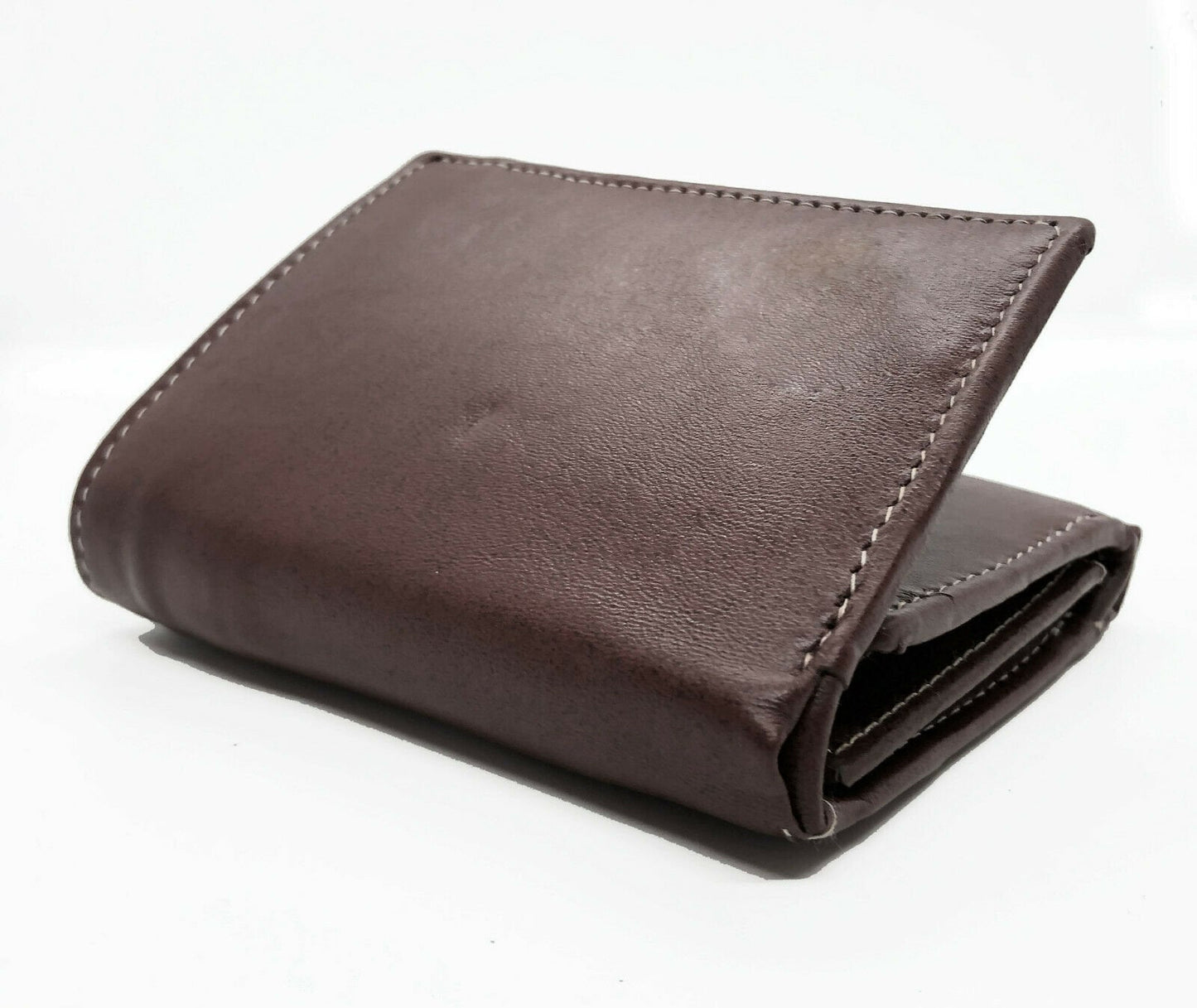 RFID Blocking Handcrafted Cowhide Genuine Leather Men's Trifold Premium Wallet