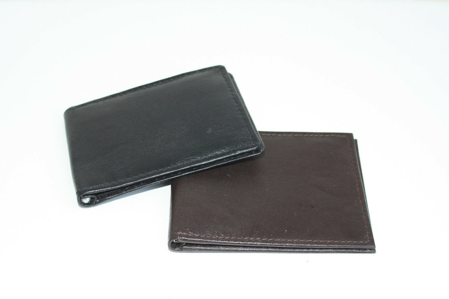 RFID Blocking Leather Men's Bifold Money Clip Wallet ID Credit Card Holder